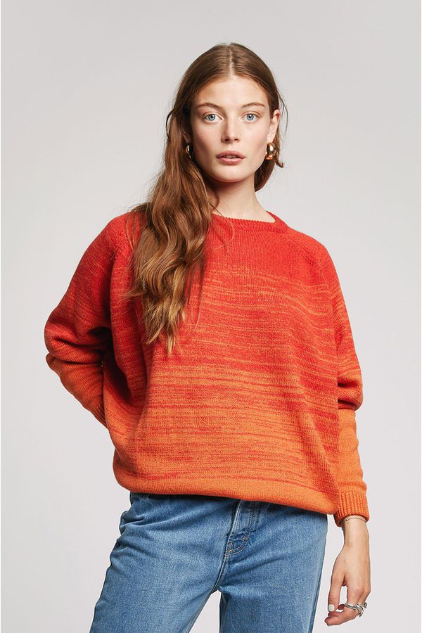 image of Madan Merino Top in Koi and Fire
