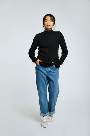 Muni Organic Cotton Top in Black