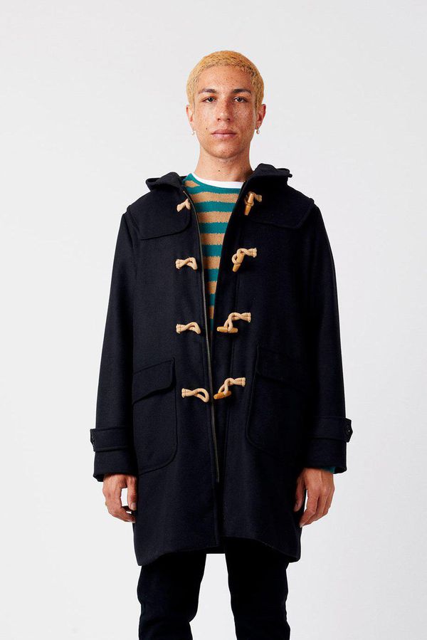image of Paddy Recycled PET Duffle Coat in Coal