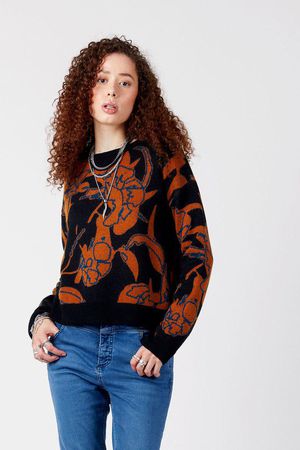 Pops Merino and Tencel Jumper in Blues