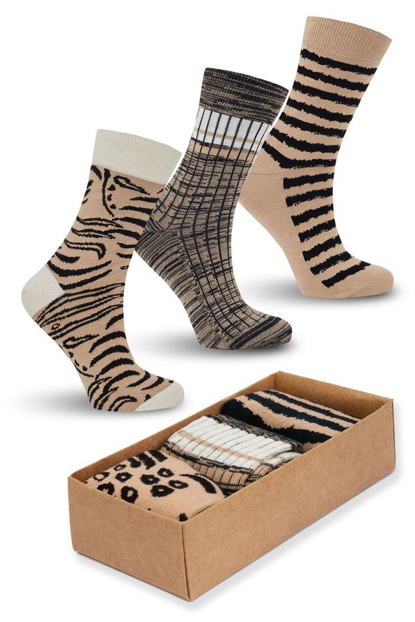 image of Stripes Box Assorted Organic Cotton Socks Set