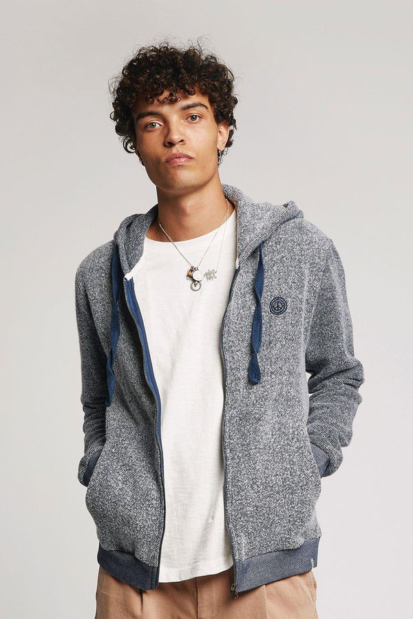 image of Sydney  Organic Cotton Zip Through in Indigo Melange