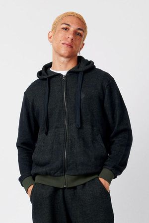 Sydney Organic Cotton Zip Through in Army Green