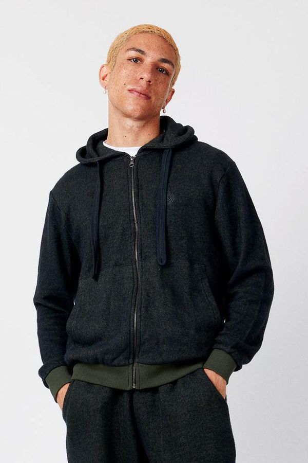 image of Sydney Organic Cotton Zip Through in Army Green