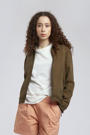 Tiger Blaze Cupro Jacket in Khaki