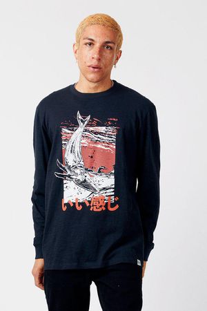 Whale Organic Cotton Tee in Coal