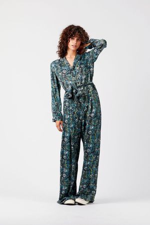 Wild Cupro Jumpsuit in Himalyan Pops Deep Acid