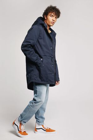 Wilson Water Resistant Organic Cotton Parka in Ink