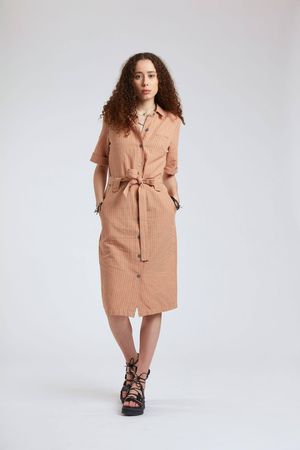 Sun Organic Cotton Dress in Lava