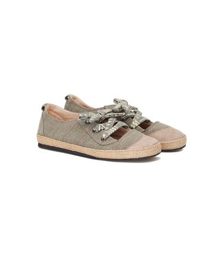 Bali Ballet Shoes in Khaki