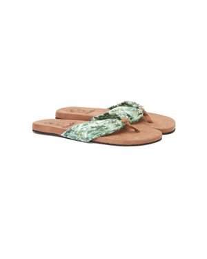 Cupid Thong Womens Shoe in Bali Tropic Green