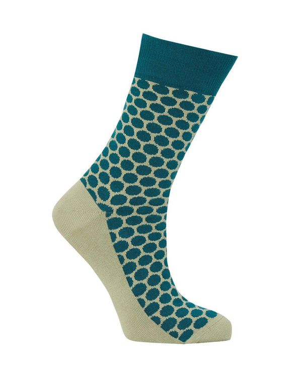 image of Dots Organic Cotton Socks in Teal