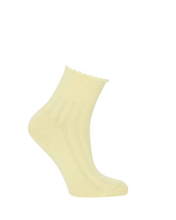 image of Mesh Organic Cotton Socks in Pineapple