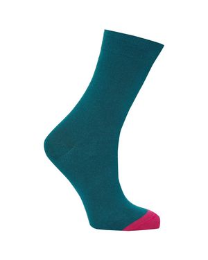 Punchy Organic Cotton Socks in Teal