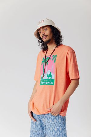 Desert Tours Organic Cotton Tee in True Pink