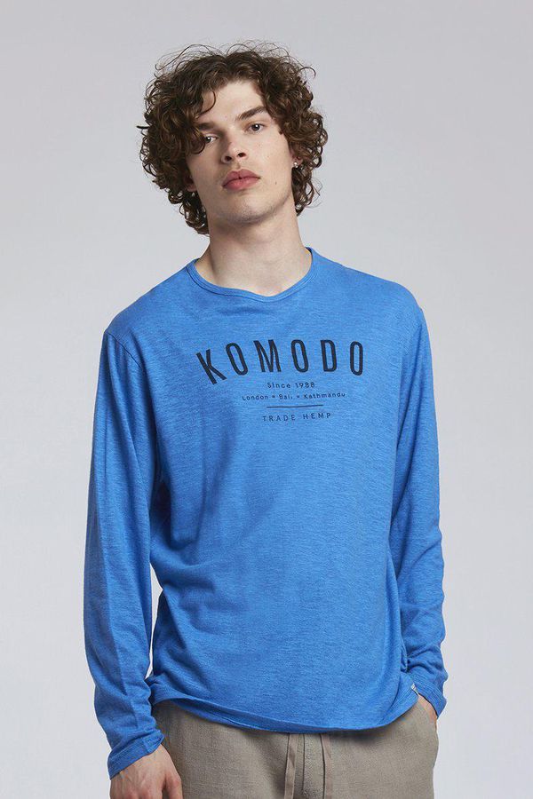 image of Hakon Hemp Tee in Cobalt Blue