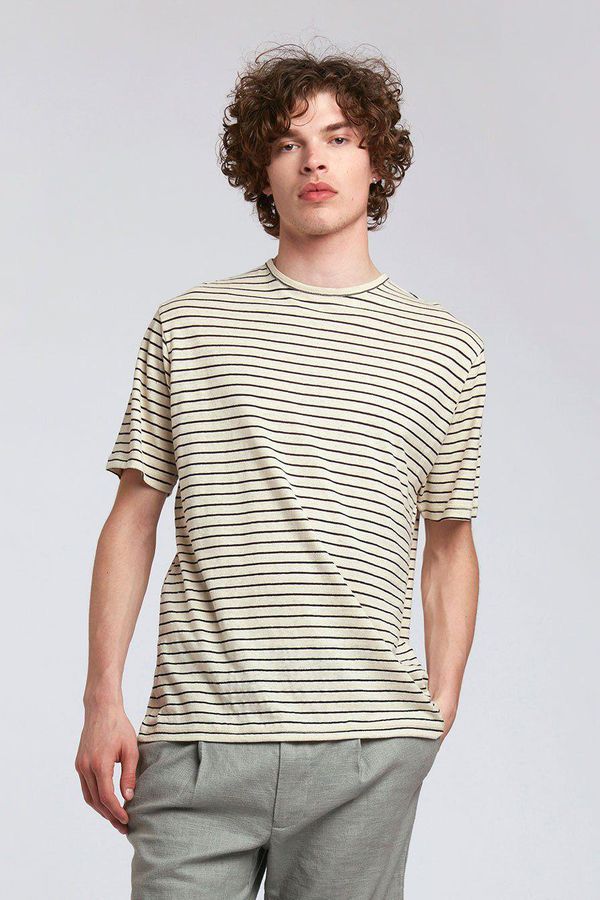 image of Kin Hemp Tee in Black Stripe