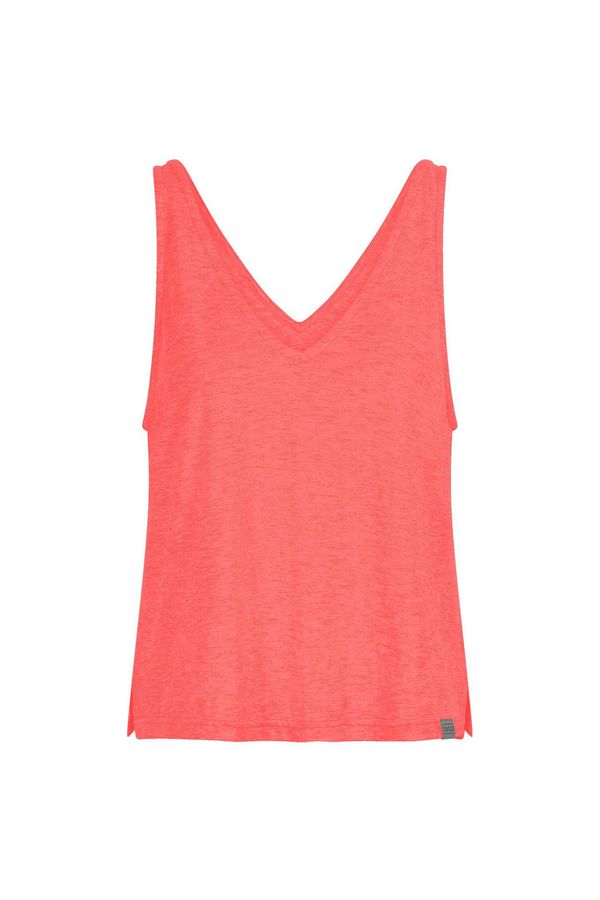 image of Blossom Organic Cotton Vest Top in True Pink