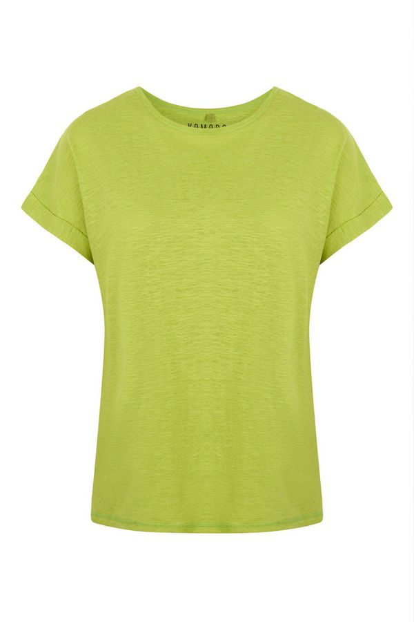 image of Sunrise Hemp Tee in Apple Green