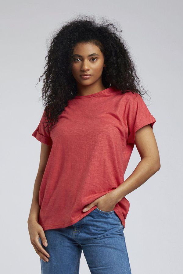 image of Sunrise Hemp Tee in Coral