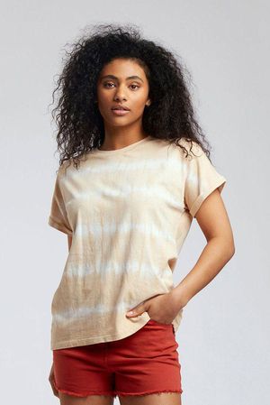 Sunset Organic Cotton Hemp Top in Almond