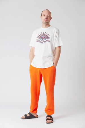 Adam Organic Cotton Mens Trackpant in Orange