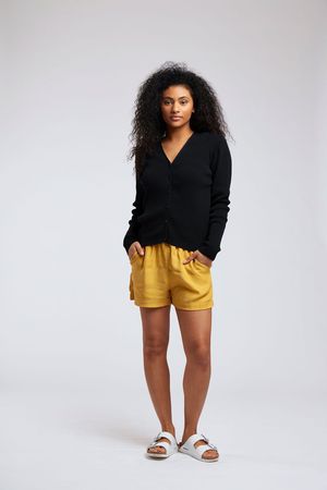 Thana Cupro Short in Ochre