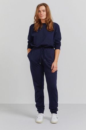 Organic Cotton Zip-Back Jumpsuit Navy