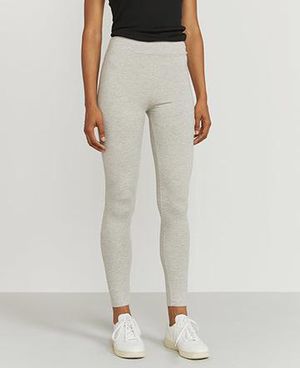 Tencel Full Length Leggings in Grey Marl