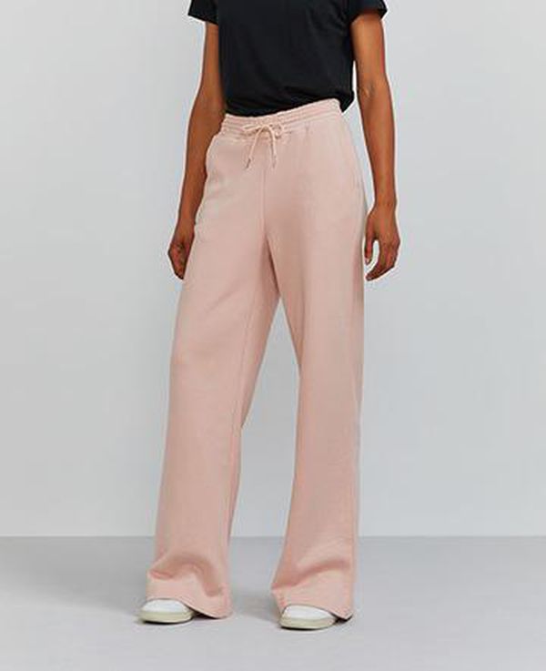 image of Organic Cotton Wide-Leg Sweatpants in Blush