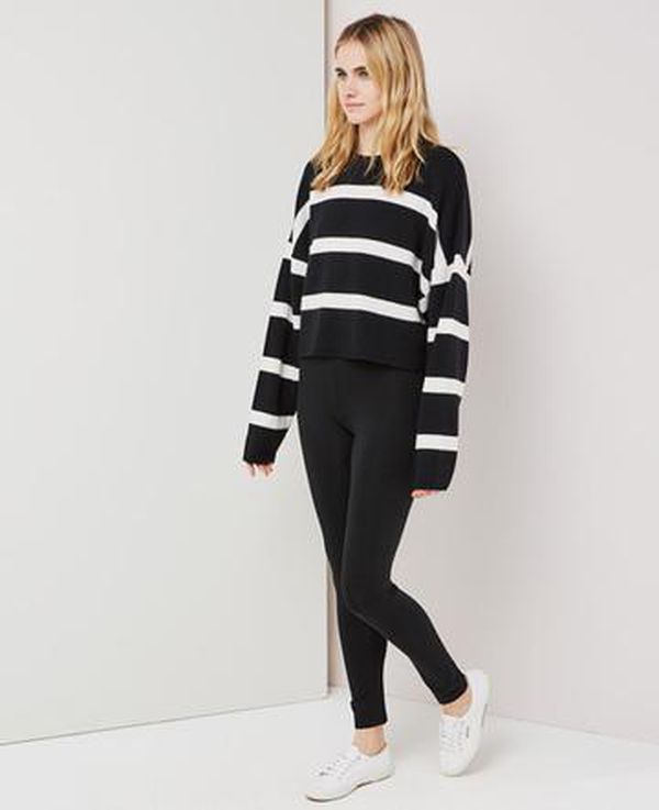 image of Tencel Full Length Leggings in Black