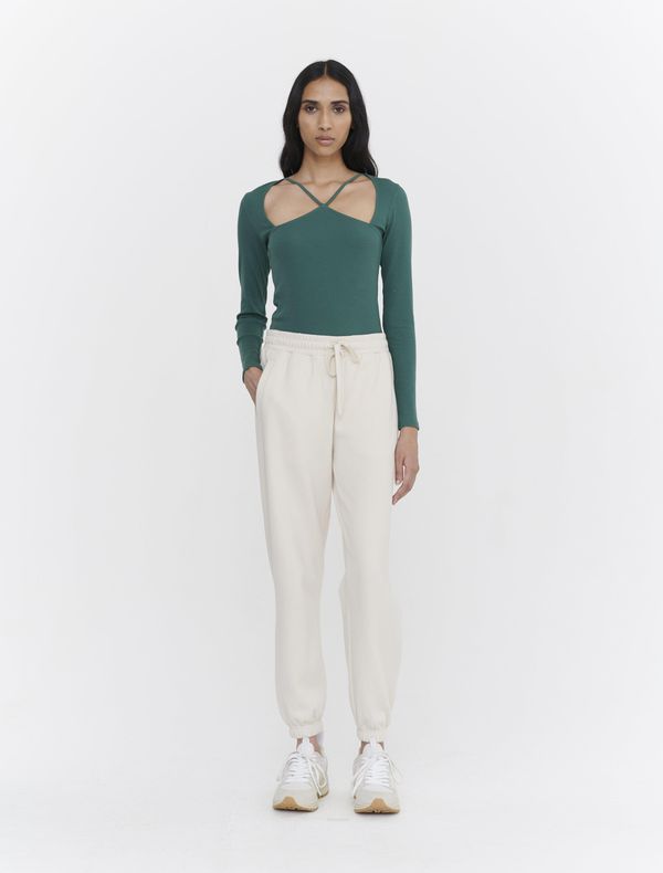 image of Organic Cotton French Rib Joggers in Cloud