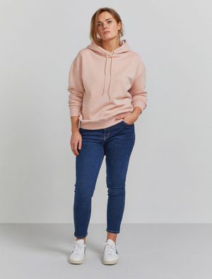 Organic Cotton Oversized Hoodie in Blush