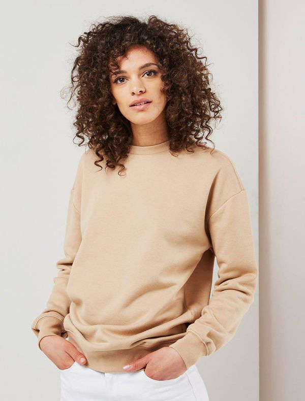 image of Organic Cotton Oversized Sweatshirt in Camel