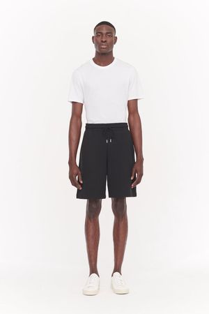 Organic Cotton Loopback Sweatshorts in Black