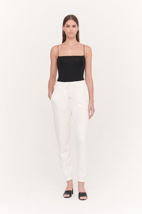 image of Peter Organic Cotton Heavy Loopback Boyfit Sweatpants in Off White