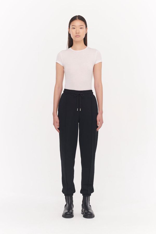 image of Peter Organic Cotton Heavy Loopback Boyfit Sweatpants in Black