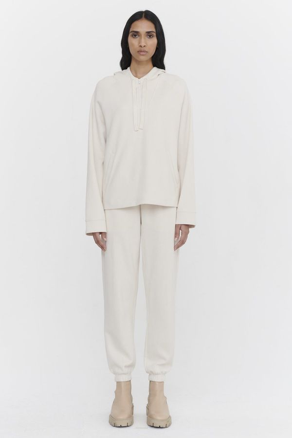 image of Organic Cotton French Rib Hooded Parka in Cloud