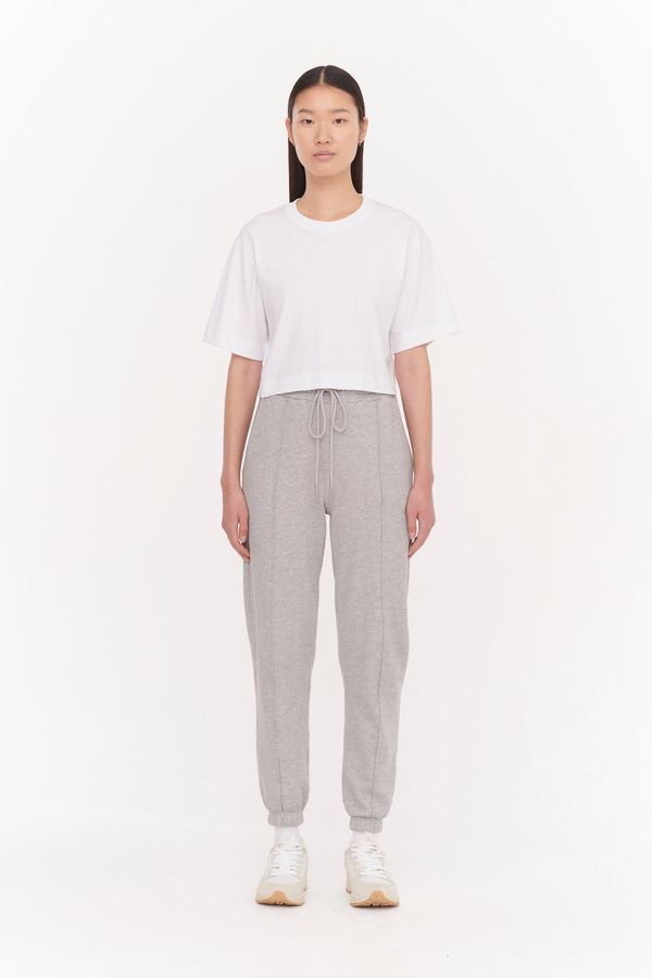image of Luella Organic Cotton Cropped T-Shirt in White