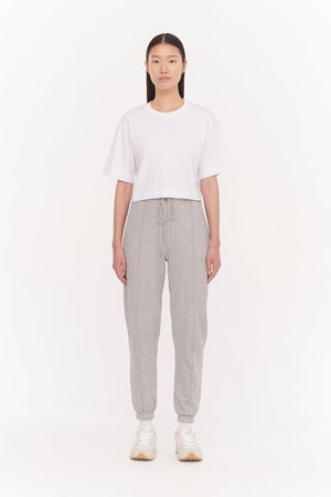Luella Organic Cotton Cropped T-Shirt in White