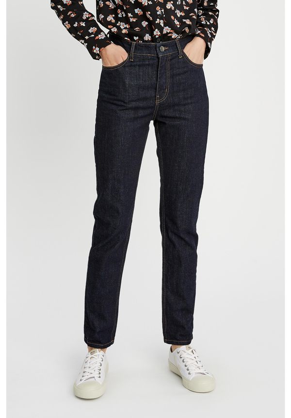 image of Heather Slim Fit Jeans in Dark Blue