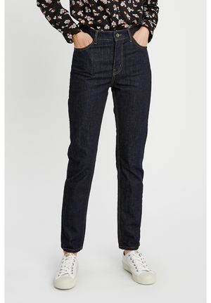 Heather Slim Fit Jeans in Dark Blue