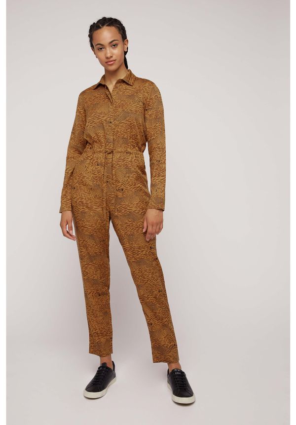 image of Bbc Earth Cheetah Print Jumpsuit Brown