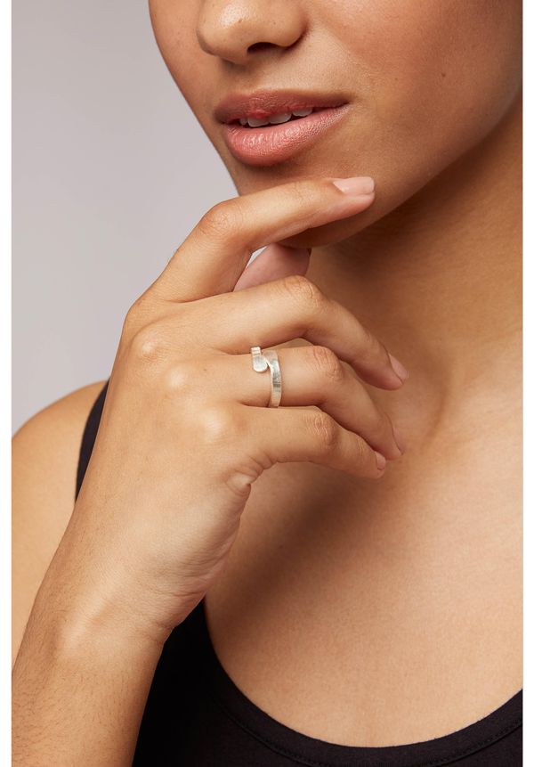 image of Hug Ring In Silver