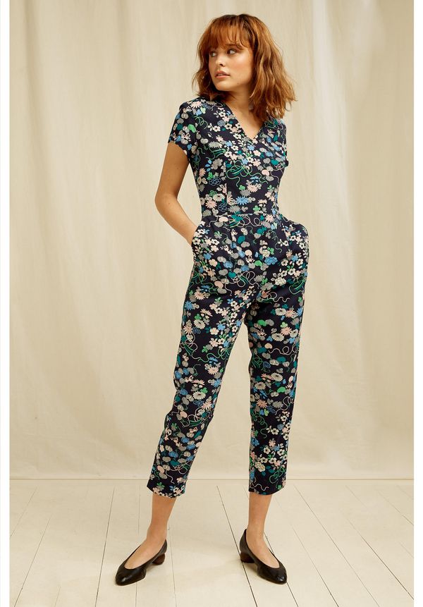 image of V & A Floral Print Jumpsuit