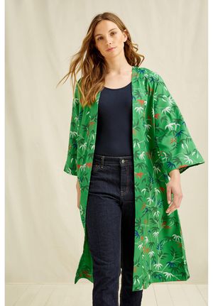 V & A Bamboo Print Jacket Green