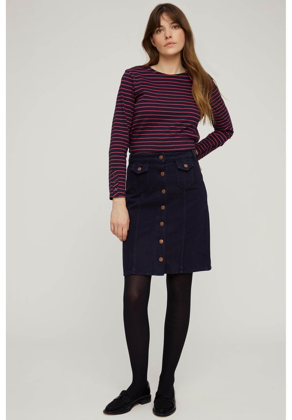 image of Francine Twill Skirt Blue