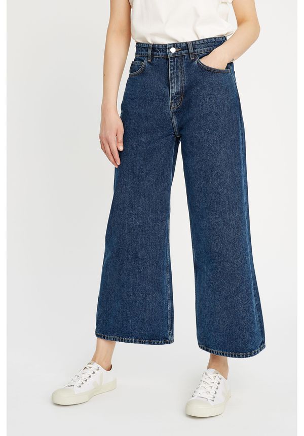image of Ariel Wide Leg Jeans Blue