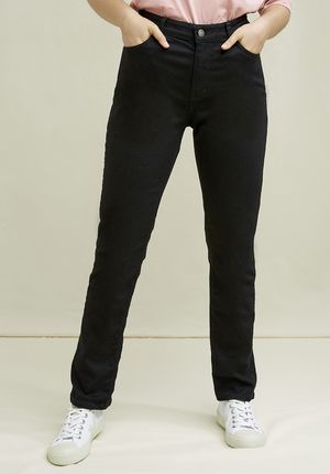 Heather Slim Fit Jeans In Black