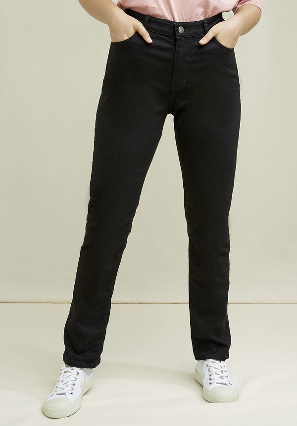 image of Heather Slim Fit Jeans In Black
